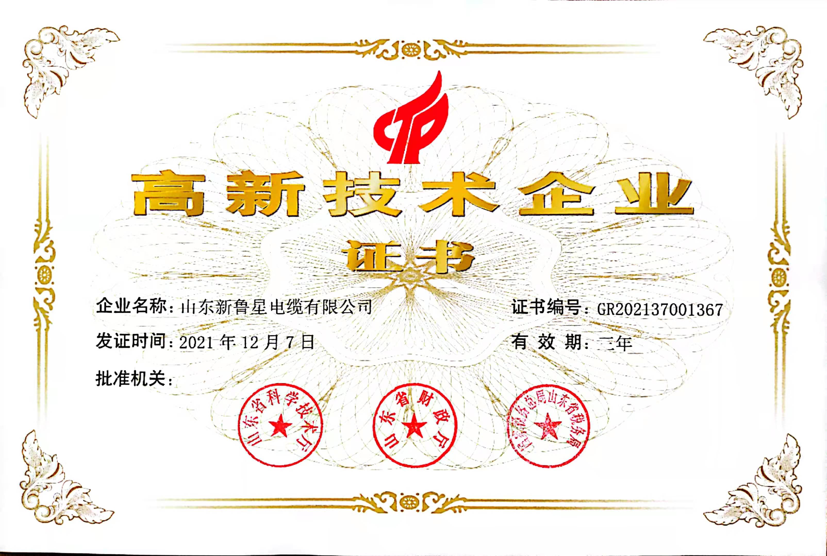 國(guó)家級(jí)高新技術(shù)企業(yè)